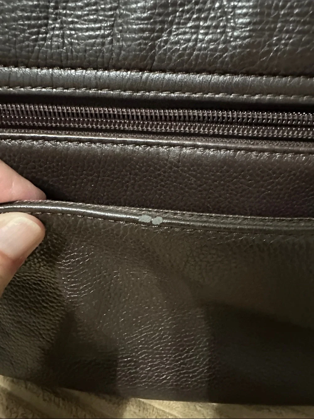 The Sak Dark Brown Pebbled Leather Bag